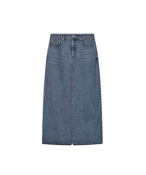 Rest&Recreation(レストアンドレクリエーション)の「DENIM MAXI SKIRT - BLUE(スカート・レディース・その他・X-SMALL/SMALL/MEDIUM)」の1枚目の写真