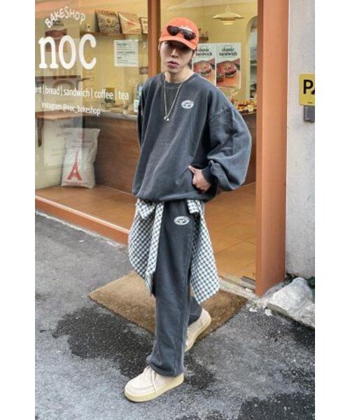 GUBIN（グビン）の「[起毛] ピグメントスウェットシャツ - チャコール（スウェット・レディース・その他・LARGE/MEDIUM）」の14枚目の写真