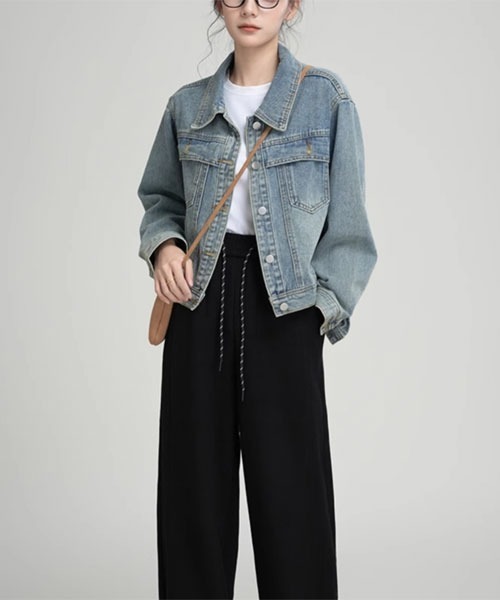 urge:(アージコロン )の「【URGE:】デニムジャケット(デニムジャケット・レディース・ライトブルー・SMALL/MEDIUM/LARGE/X-LARGE)」の6枚目の写真