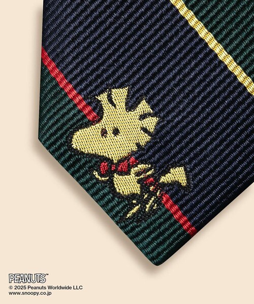 BROOKS BROTHERS(ブルックスブラザーズ)の「Brooks Brothers × PEANUTS シルク スヌーピー&ウッドストックエンブロイダリー アーガイルサザーランド ジャカードタイ(ネクタイ・メンズ・グリーン・ONE SIZE)」の4枚目の写真