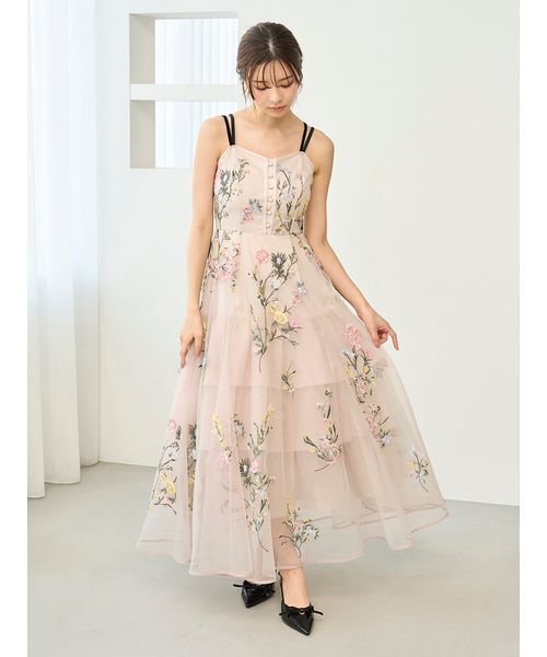 エンブロイダリーチュールドレス（ワンピース）｜SNIDEL（スナイデル