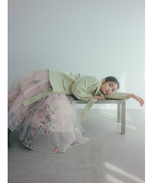 エンブロイダリーチュールドレス（ワンピース）｜SNIDEL（スナイデル