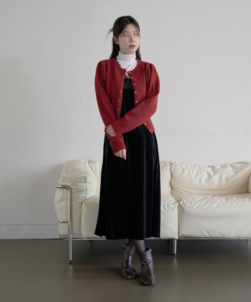 選べる3種類のベルベットパターン生地】リボン×レーストリミング