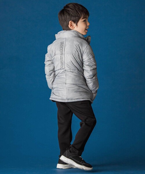 WASK（ワスク）の「リップストップ＆タイダイリバーシブルジャケット（ダウンジャケット/コート・キッズ・グリーン・130cm/150cm/140cm/160cm/120cm）」の5枚目の写真