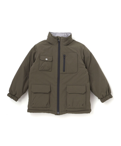 WASK（ワスク）の「リップストップ＆タイダイリバーシブルジャケット（ダウンジャケット/コート・キッズ・グリーン・130cm/150cm/140cm/160cm/120cm）」の6枚目の写真