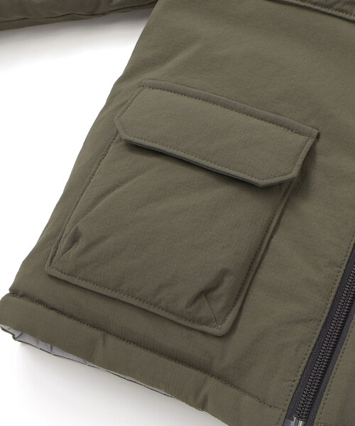 WASK（ワスク）の「リップストップ＆タイダイリバーシブルジャケット（ダウンジャケット/コート・キッズ・グリーン・130cm/150cm/140cm/160cm/120cm）」の14枚目の写真