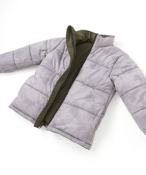 WASK（ワスク）の「リップストップ＆タイダイリバーシブルジャケット（ダウンジャケット/コート・キッズ・グリーン・130cm/150cm/140cm/160cm/120cm）」の22枚目の写真