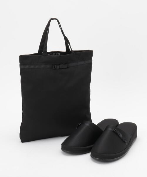 SHOO・LA・RUE(シューラルー)の「【セレモニー】トート付き ヒールスリッパ(ルームシューズ/スリッパ・レディース・ブルー系その他/ブラック・00)」の5枚目の写真