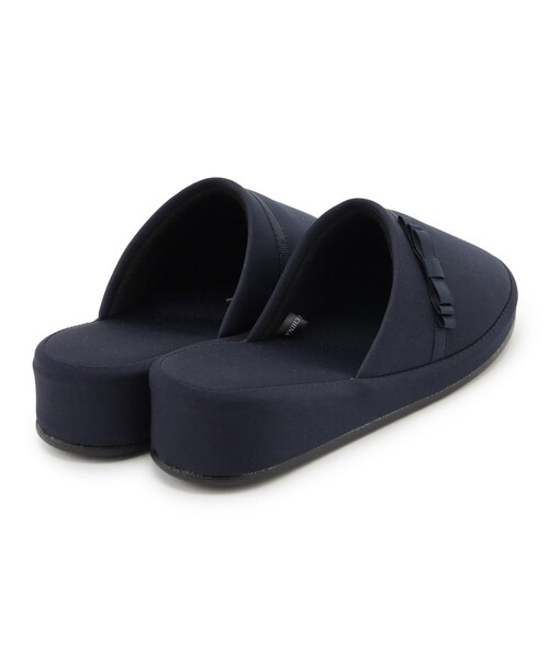 SHOO・LA・RUE(シューラルー)の「【セレモニー】トート付き ヒールスリッパ(ルームシューズ/スリッパ・レディース・ブルー系その他/ブラック・00)」の8枚目の写真