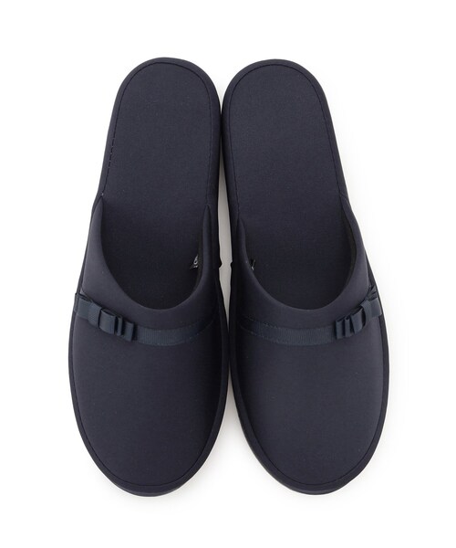 SHOO・LA・RUE(シューラルー)の「【セレモニー】トート付き ヒールスリッパ(ルームシューズ/スリッパ・レディース・ブルー系その他/ブラック・00)」の9枚目の写真