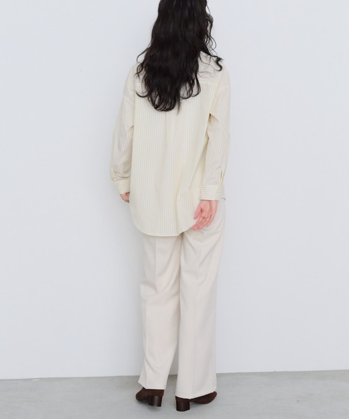 Shelly island(シェリーアイランド)の「オーバーサイズストライプシャツ(シャツ/ブラウス・レディース・ブルー/ピンク/イエロー・FREE)」の11枚目の写真