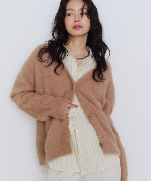 Shelly island(シェリーアイランド)の「オーバーサイズストライプシャツ(シャツ/ブラウス・レディース・ブルー/ピンク/イエロー・FREE)」の14枚目の写真