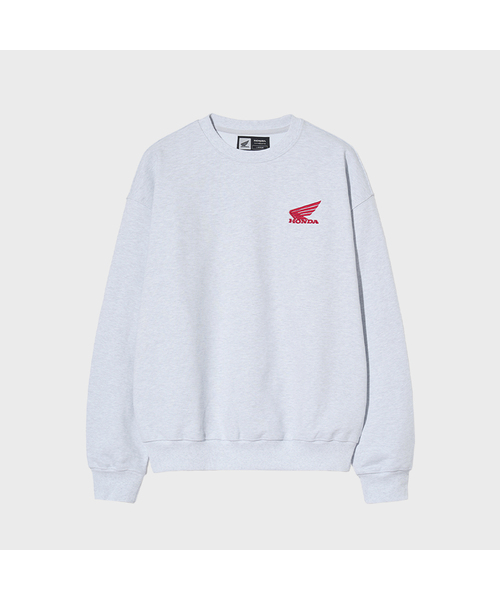 PHYPS MOTORCYCLE(フィップスモーターサイクル)の「Honda Small Wing Crewneck Light Gray(スウェット・レディース・その他・MEDIUM/LARGE/X-LARGE/XX-LARGE/SMALL)」の1枚目の写真