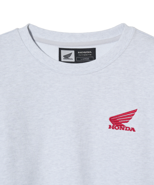 PHYPS MOTORCYCLE(フィップスモーターサイクル)の「Honda Small Wing Crewneck Light Gray(スウェット・レディース・その他・MEDIUM/LARGE/X-LARGE/XX-LARGE/SMALL)」の4枚目の写真