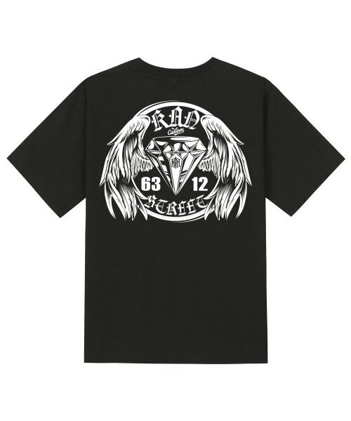 KAN6312(カン6312)の「KTB0133 キングダイヤ 半袖Tシャツ - ブラック(Tシャツ/カットソー・メンズ・その他・LARGE/MEDIUM/SMALL/X-LARGE)」の1枚目の写真