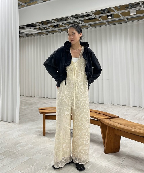 2WAY SILHOUETTE V NECK ROMPERS（つなぎ/オールインワン）｜Ameri