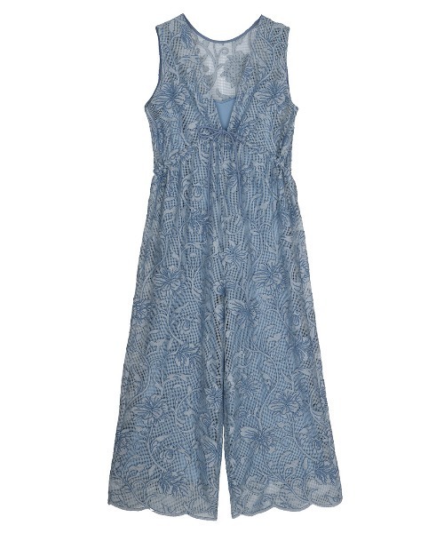 2WAY SILHOUETTE V NECK ROMPERS（つなぎ/オールインワン）｜Ameri
