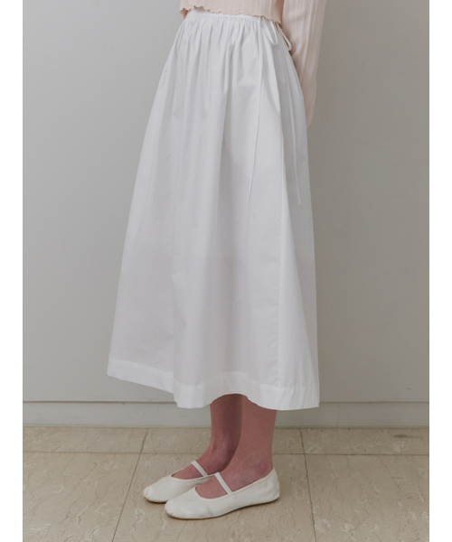 RE_L（リエル）の「Heidi shirring skirt (white)（スカート・レディース・その他・SMALL/MEDIUM）」の2枚目の写真