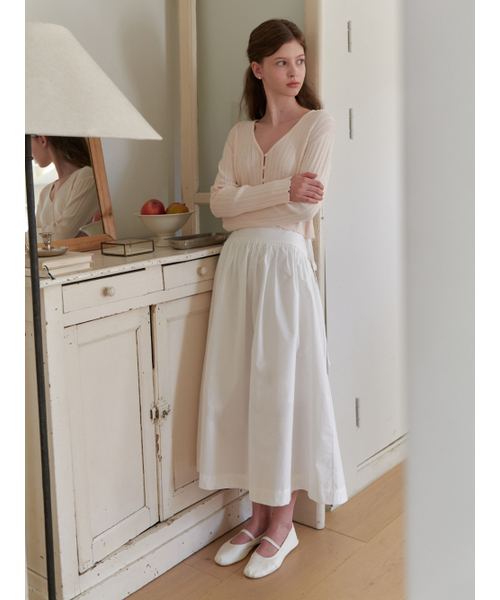 RE_L（リエル）の「Heidi shirring skirt (white)（スカート・レディース・その他・SMALL/MEDIUM）」の3枚目の写真