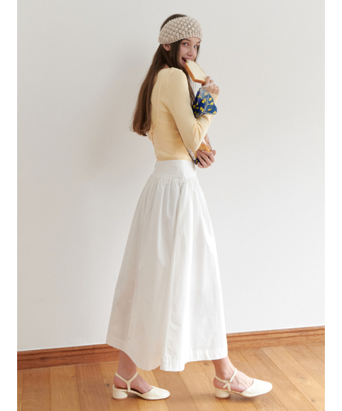 RE_L（リエル）の「Heidi shirring skirt (white)（スカート・レディース・その他・SMALL/MEDIUM）」の4枚目の写真