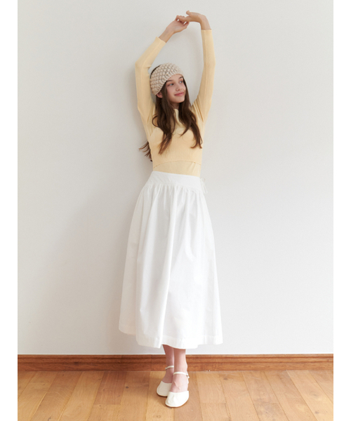 RE_L（リエル）の「Heidi shirring skirt (white)（スカート・レディース・その他・SMALL/MEDIUM）」の5枚目の写真