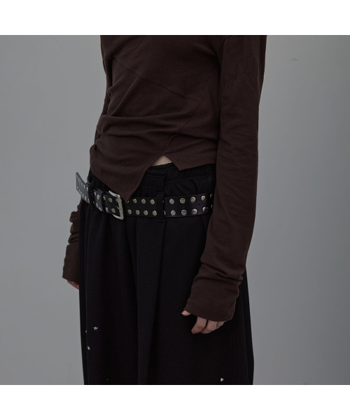 LCDC TM(エルシーディーシーティーエム)の「RUFFLED NECK LINE JERSEY TOP (BROWN)(Tシャツ/カットソー・レディース・その他・SMALL/MEDIUM)」の7枚目の写真