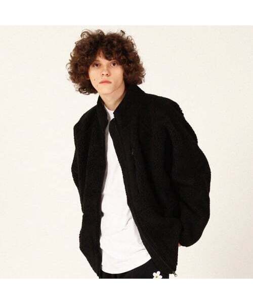RESPECT(リスペクト)の「heavy fleece zip-up jacket (black)(その他アウター・メンズ・その他・LARGE/MEDIUM/X-LARGE)」の1枚目の写真