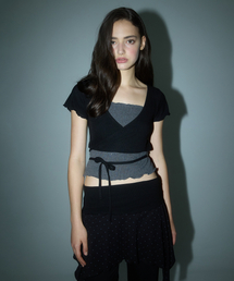 DEARSTALKER（ディアストーカー）の「DUA GLITTER BALLERINA T - BLACK（Tシャツ/カットソー）」