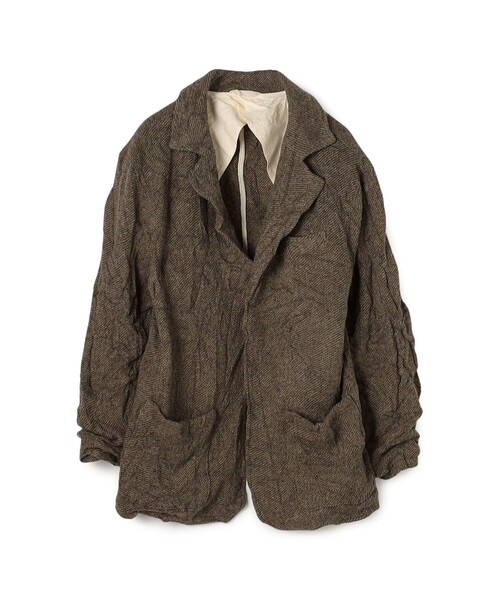 【新品】galerievieギャルリーヴィージャケットTOMORROWLAND リンクルニット ボタンレスジャケット（テーラードジャケット