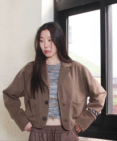 DEMARC(ドゥマーク)の「STRIPE CHICANO WIDE ONE-TUCK PANTS -Brown(スラックス・レディース・その他・MEDIUM/LARGE)」の16枚目の写真