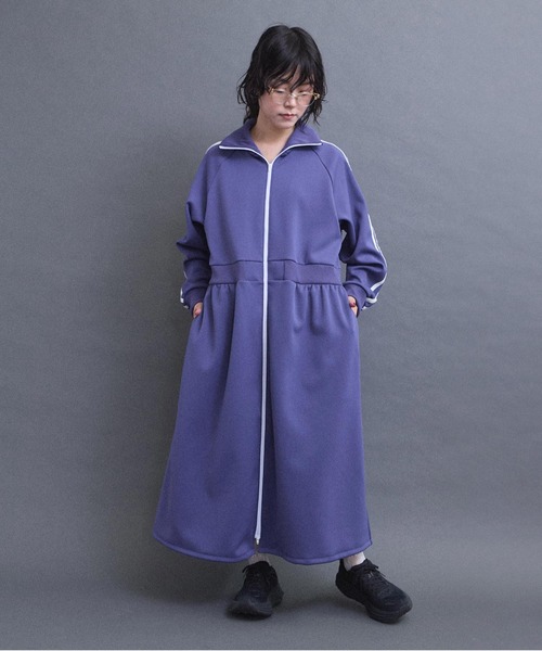 I am I in fact...(アイアムアイインファクト)の「LINE JERSEY ワンピース(ワンピース・レディース・パープル/ブラック/オフホワイト・FREE)」の6枚目の写真