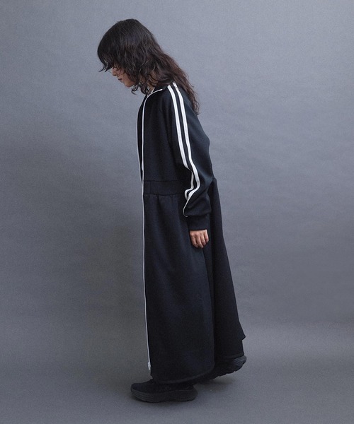 I am I in fact...(アイアムアイインファクト)の「LINE JERSEY ワンピース(ワンピース・レディース・パープル/ブラック/オフホワイト・FREE)」の18枚目の写真