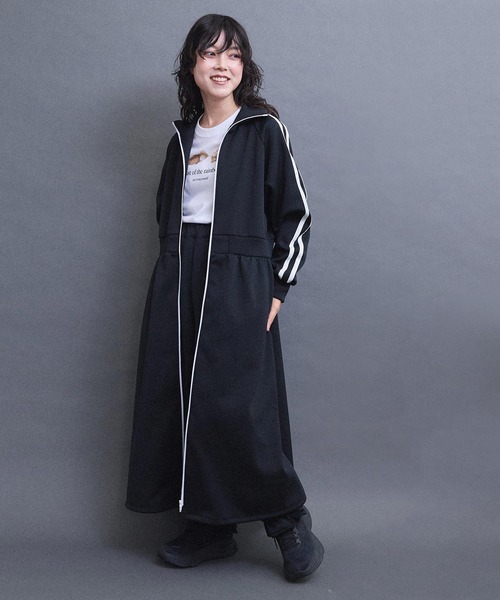 I am I in fact...(アイアムアイインファクト)の「LINE JERSEY ワンピース(ワンピース・レディース・パープル/ブラック/オフホワイト・FREE)」の19枚目の写真