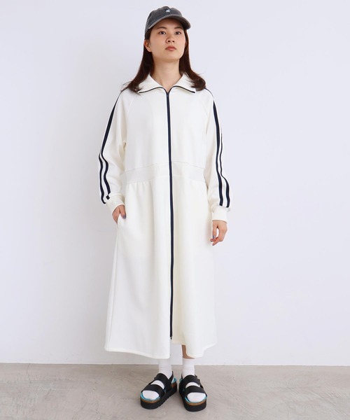 I am I in fact...(アイアムアイインファクト)の「LINE JERSEY ワンピース(ワンピース・レディース・パープル/ブラック・FREE)」の8枚目の写真