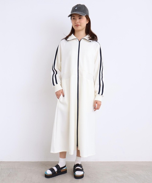 I am I in fact...(アイアムアイインファクト)の「LINE JERSEY ワンピース(ワンピース・レディース・パープル/ブラック・FREE)」の6枚目の写真