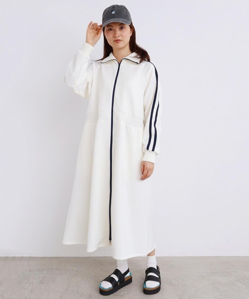 I am I in fact...(アイアムアイインファクト)の「LINE JERSEY ワンピース(ワンピース・レディース・パープル/ブラック・FREE)」の9枚目の写真