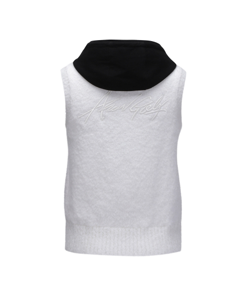 ANEW GOLF（アニューゴルフ）の「W HOODIE KNIT ZIP-UP VEST_WH（ニット/セーター・レディース・その他・LARGE/X-SMALL）」の2枚目の写真