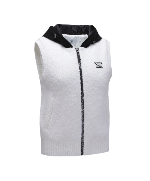 ANEW GOLF（アニューゴルフ）の「W HOODIE KNIT ZIP-UP VEST_WH（ニット/セーター・レディース・その他・LARGE/X-SMALL）」の4枚目の写真