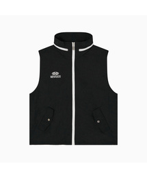 Highneck Hood Vest_Black