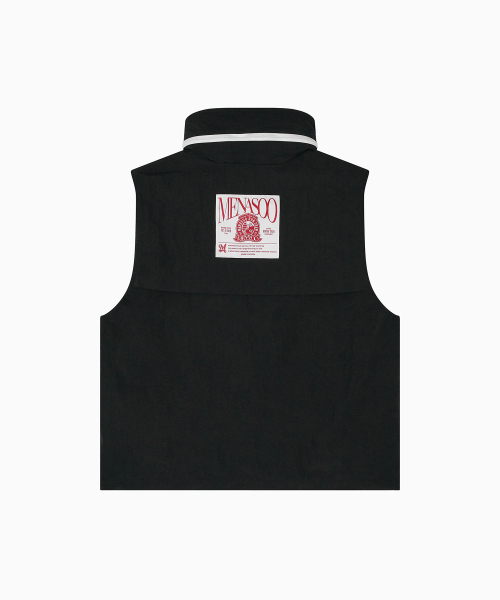 MENASOO(ミナス)の「Highneck Hood Vest_Black(ベスト・レディース・ブラック・F)」の10枚目の写真