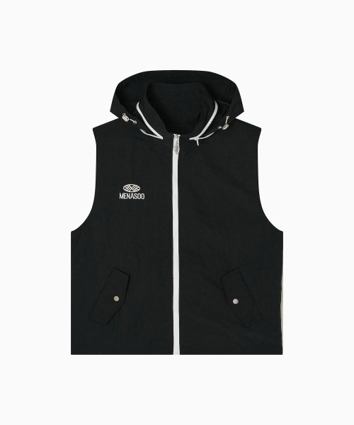 MENASOO(ミナス)の「Highneck Hood Vest_Black(ベスト・レディース・ブラック・F)」の11枚目の写真