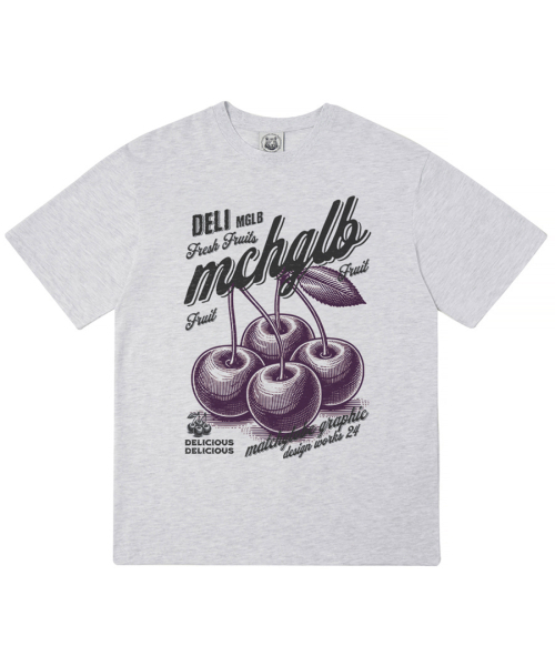 MATCHGLOBE(マッチグローブ)の「ポチェリーオーバーサイズTシャツ(ライトメランジ)(Tシャツ/カットソー・レディース・その他・FREE)」の2枚目の写真