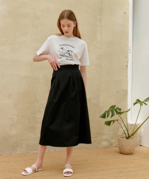 YUPPE（ヨッペ）の「COTTON LONG SKIRT_BLACK（スカート・レディース・その他・SMALL/MEDIUM）」の5枚目の写真