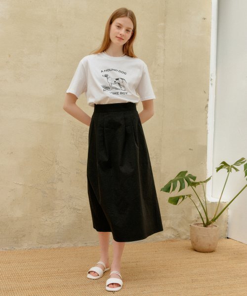 YUPPE（ヨッペ）の「COTTON LONG SKIRT_BLACK（スカート・レディース・その他・SMALL/MEDIUM）」の6枚目の写真
