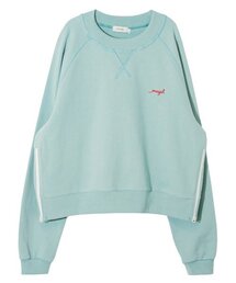 MAYOL（マイヨール）の「ジッパーポイントスウェットシャツ_アイスブルー（スウェット）」