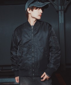 セール】Vintage satin gather blouson / ヴィンテージサテンギャザー
