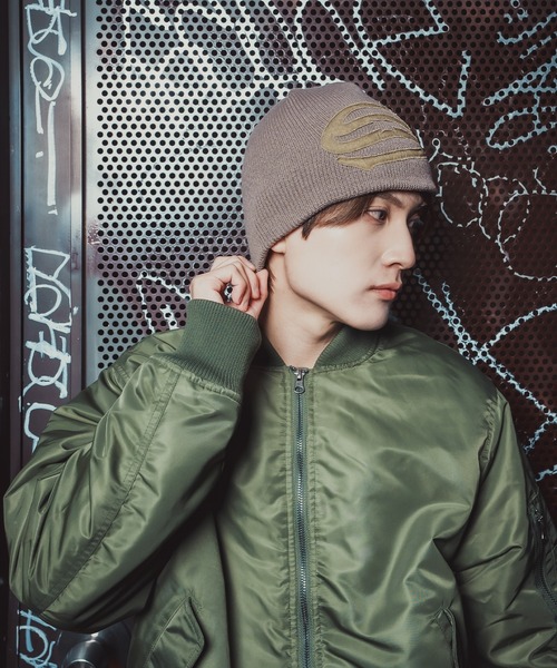 improves（インプローブス）の「ヘビーポリナイロン MA-1ジャケット（ミリタリージャケット・メンズ・カーキ/ブラック・LARGE/X-LARGE/SMALL/MEDIUM）」の9枚目の写真