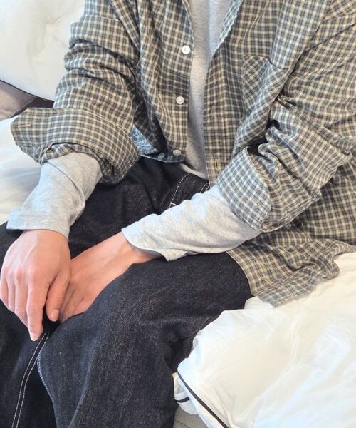 C WEAR BY THE GENIUS(シーウェアバイザジーニアス)の「メンズクロップロングスリーブTシャツグレー(Tシャツ/カットソー・メンズ・その他・SMALL/MEDIUM/LARGE/X-LARGE/XX-LARGE)」の9枚目の写真
