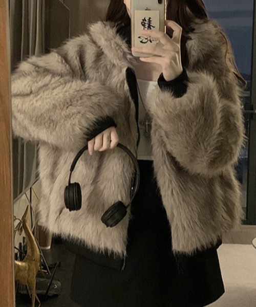 リバーシブルファーブルゾン（ブルゾン）｜LOULOU select（ルル