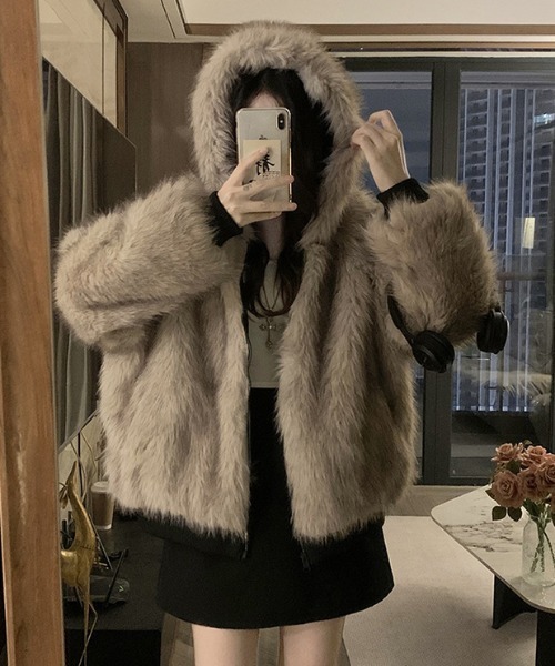 リバーシブルファーブルゾン（ブルゾン）｜LOULOU select（ルル